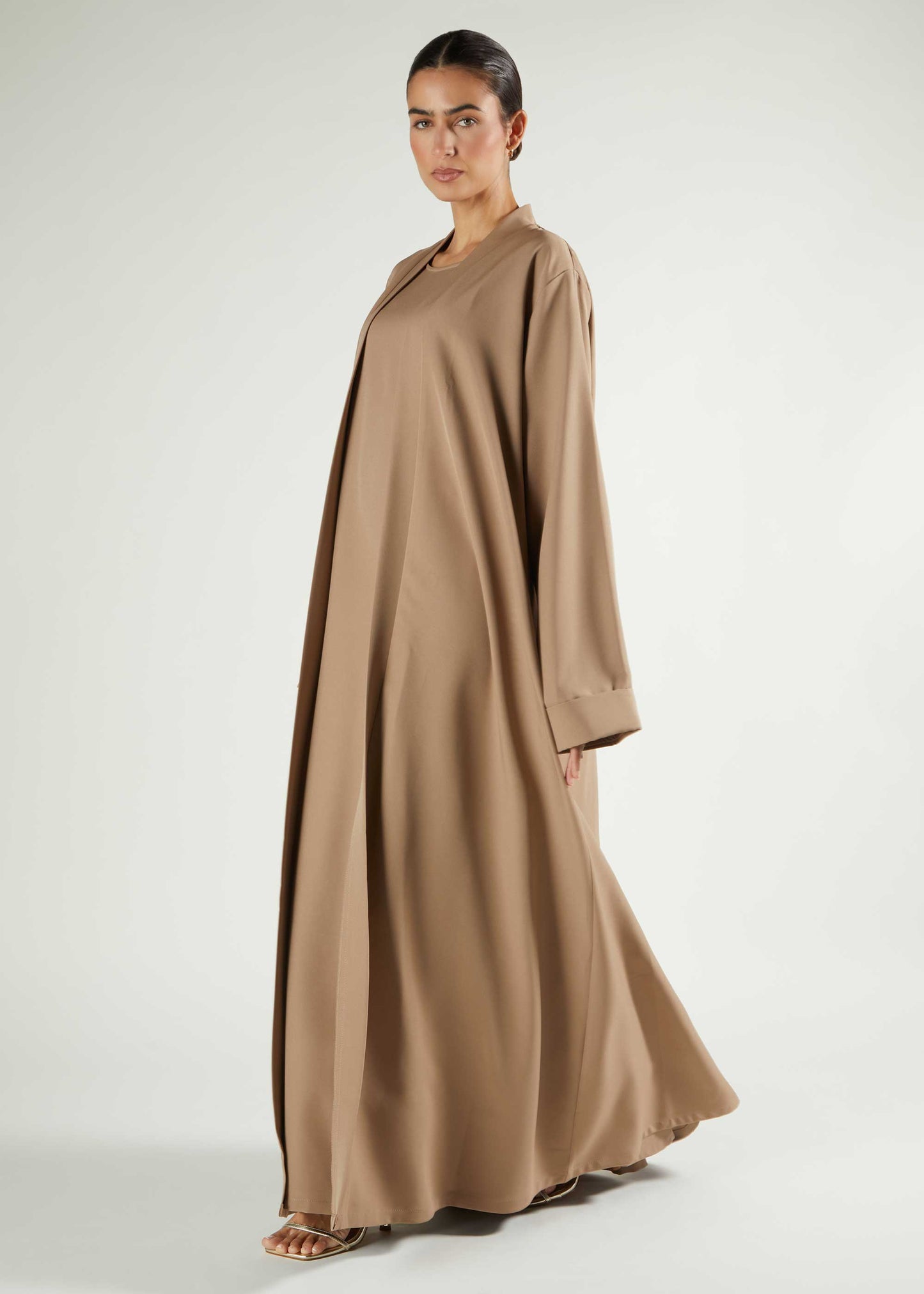 Twin Set Abaya Coffee