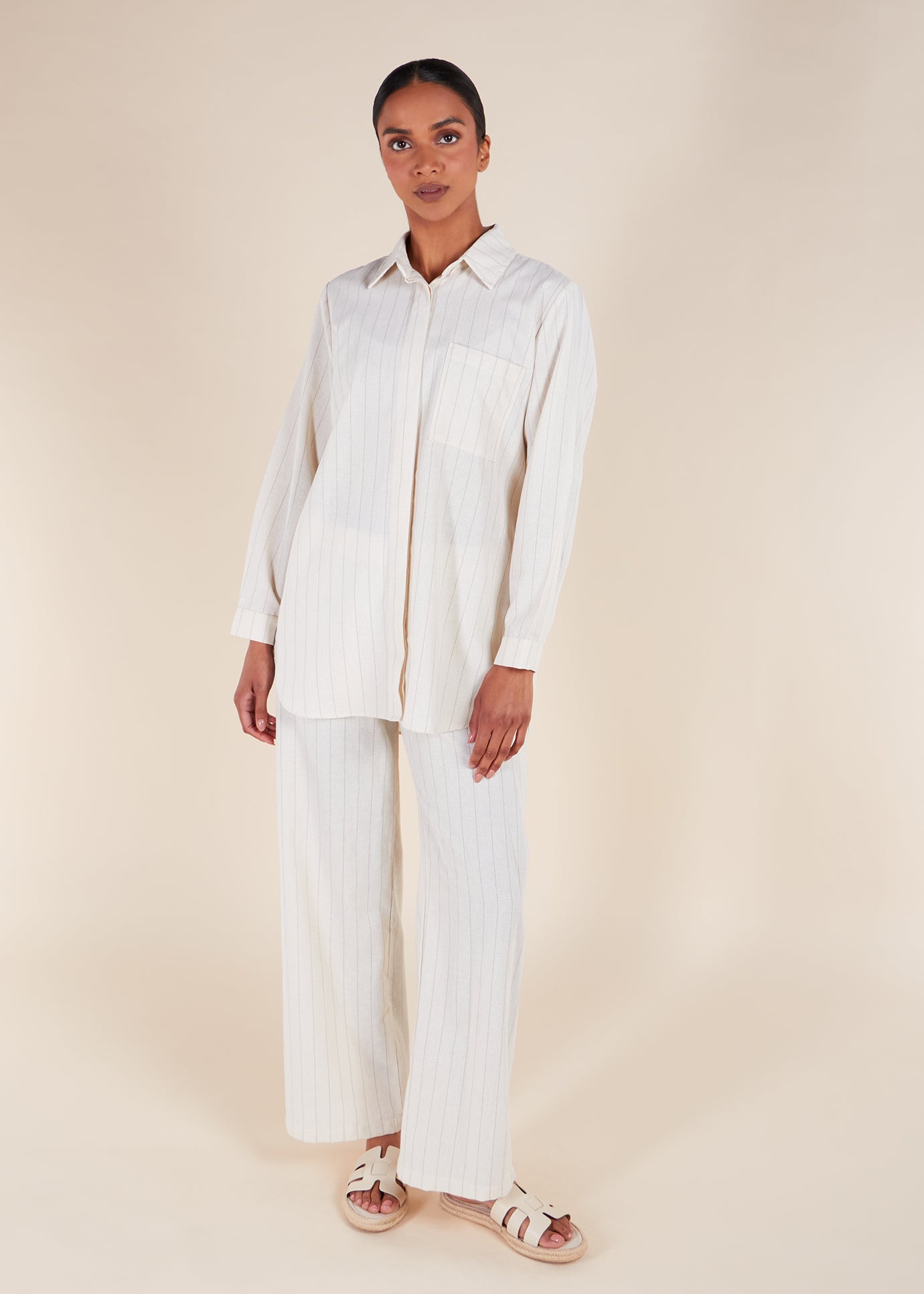 Muji Co-Ord Set Off White - Final Sale