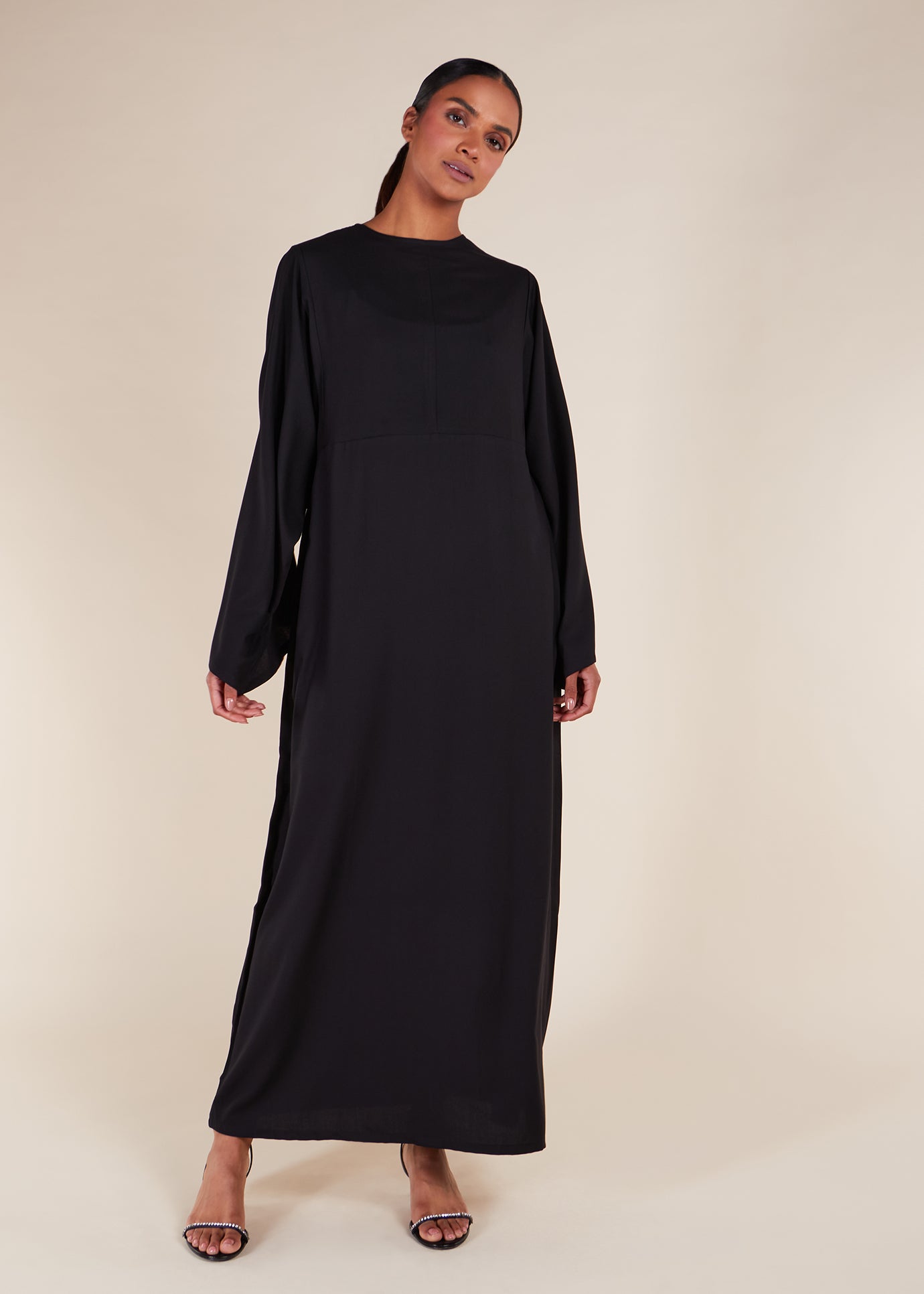 Simple Seam Abaya Black - Final Sale