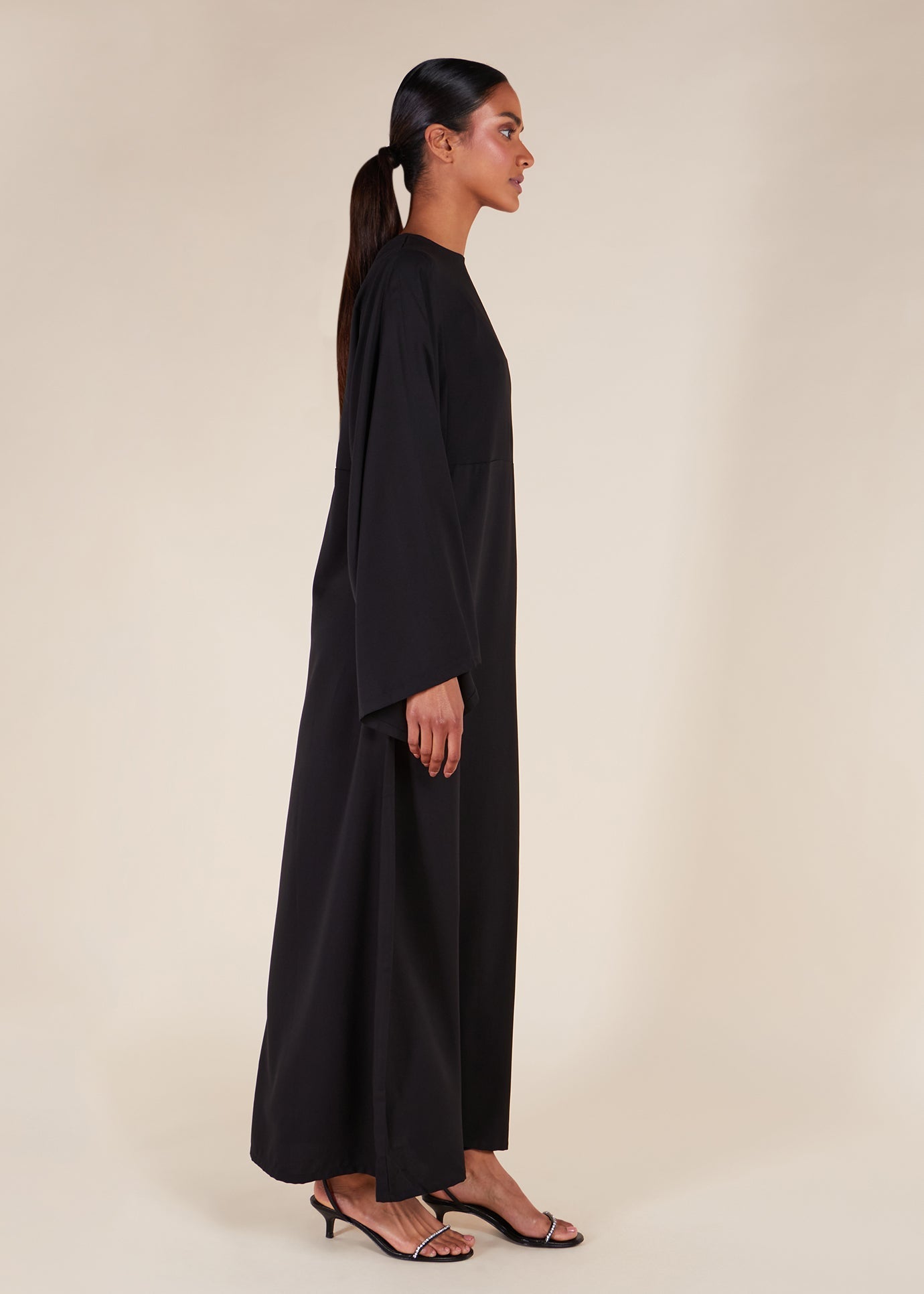 Simple Seam Abaya Black - Final Sale