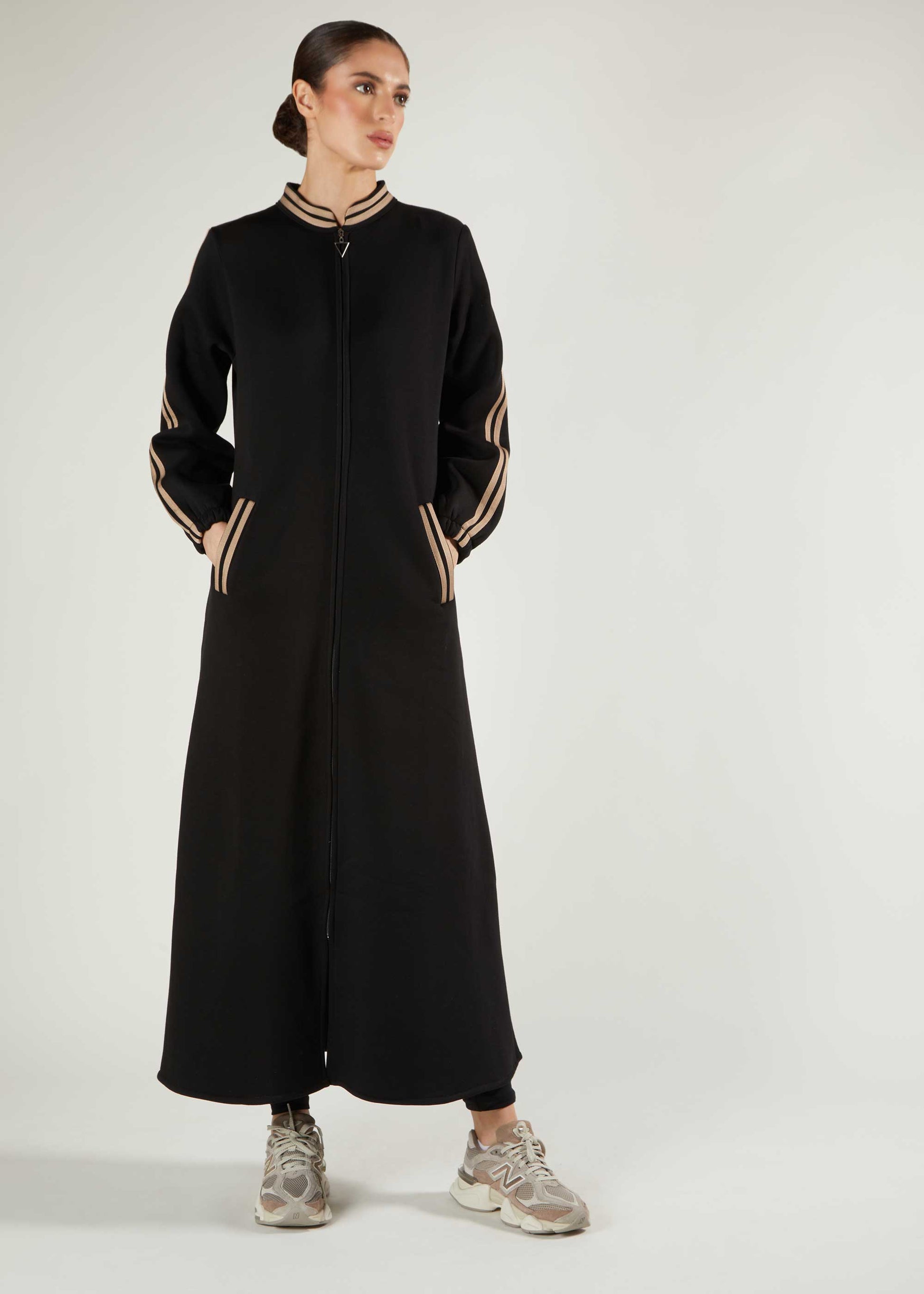 Varsity Abaya Black - Final Sale