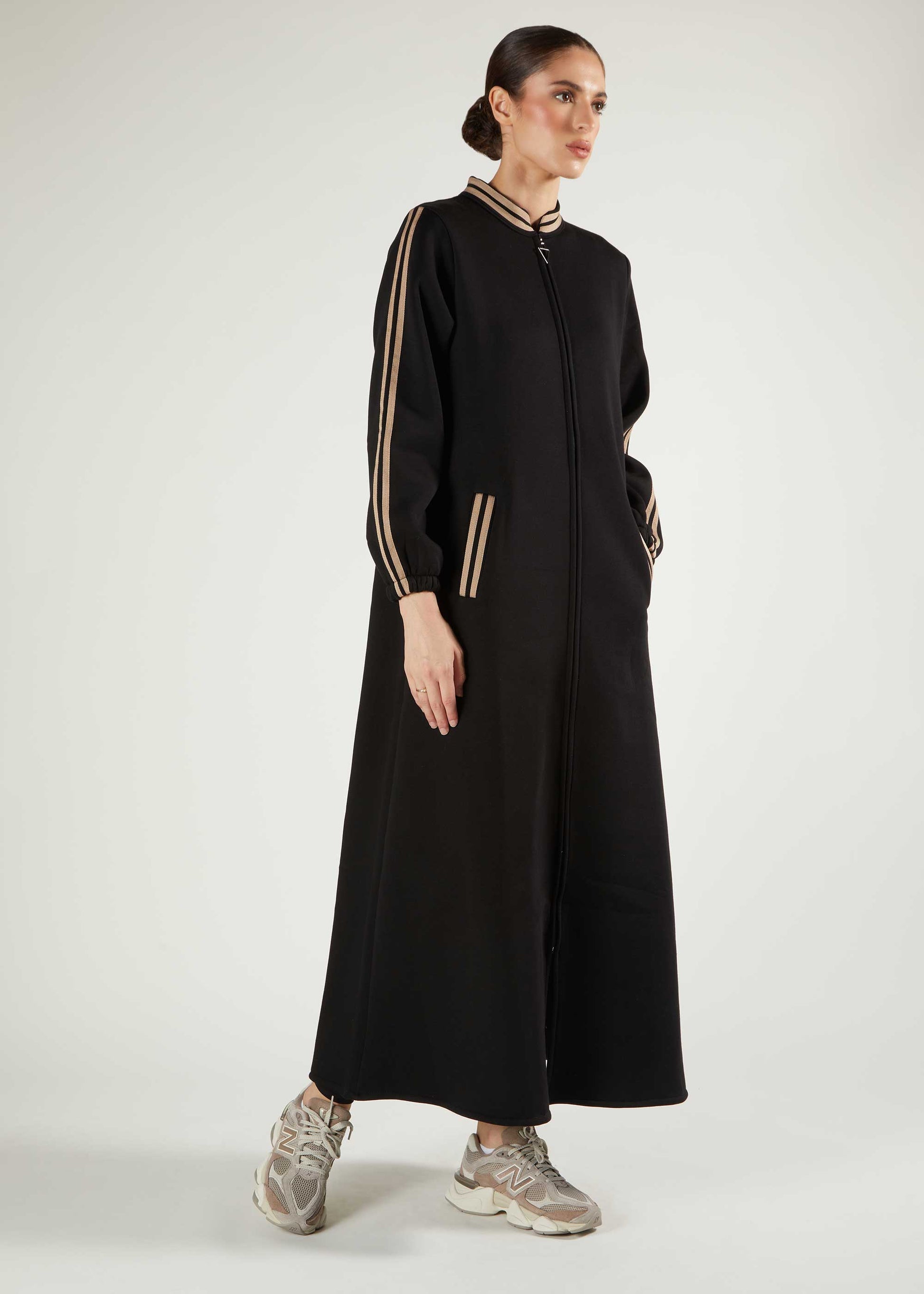 Varsity Abaya Black - Final Sale