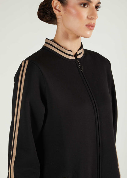 Varsity Abaya Black - Final Sale