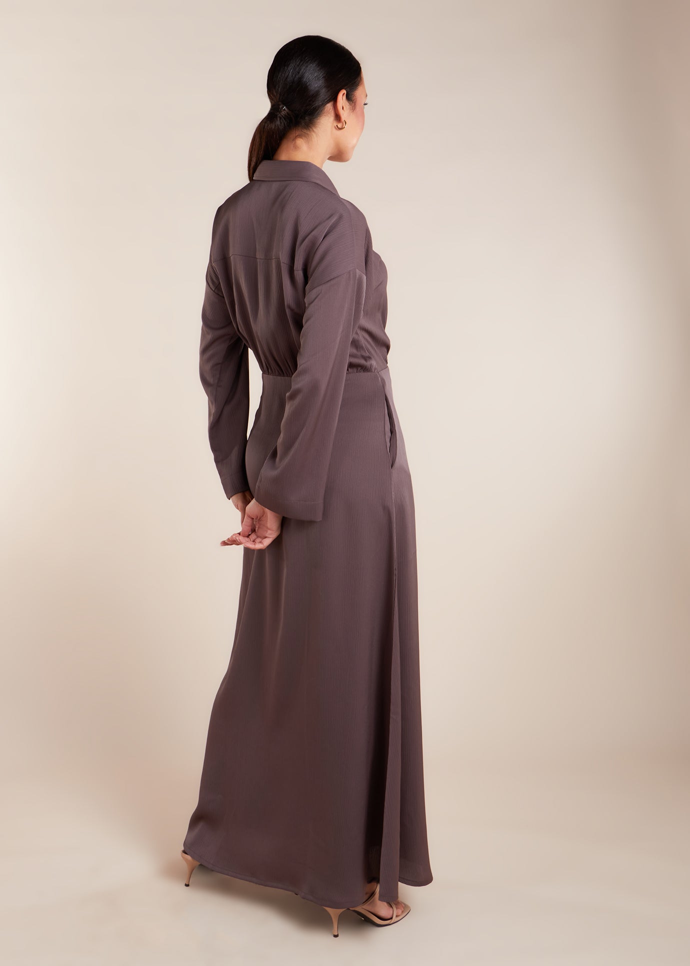Wrap Abaya Taupe - Final Sale