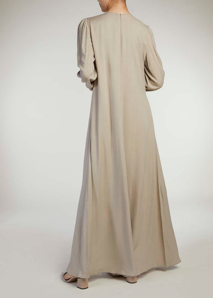 Long Line Abaya Grey