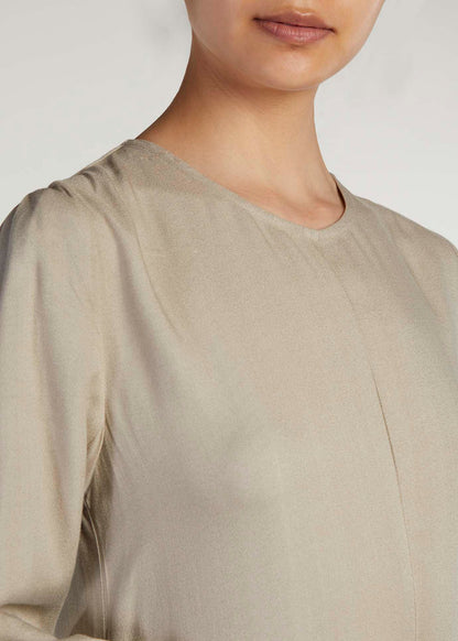 Long Line Abaya Grey