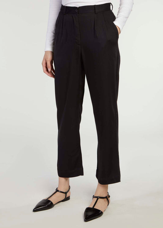 Wide Leg Trousers Black