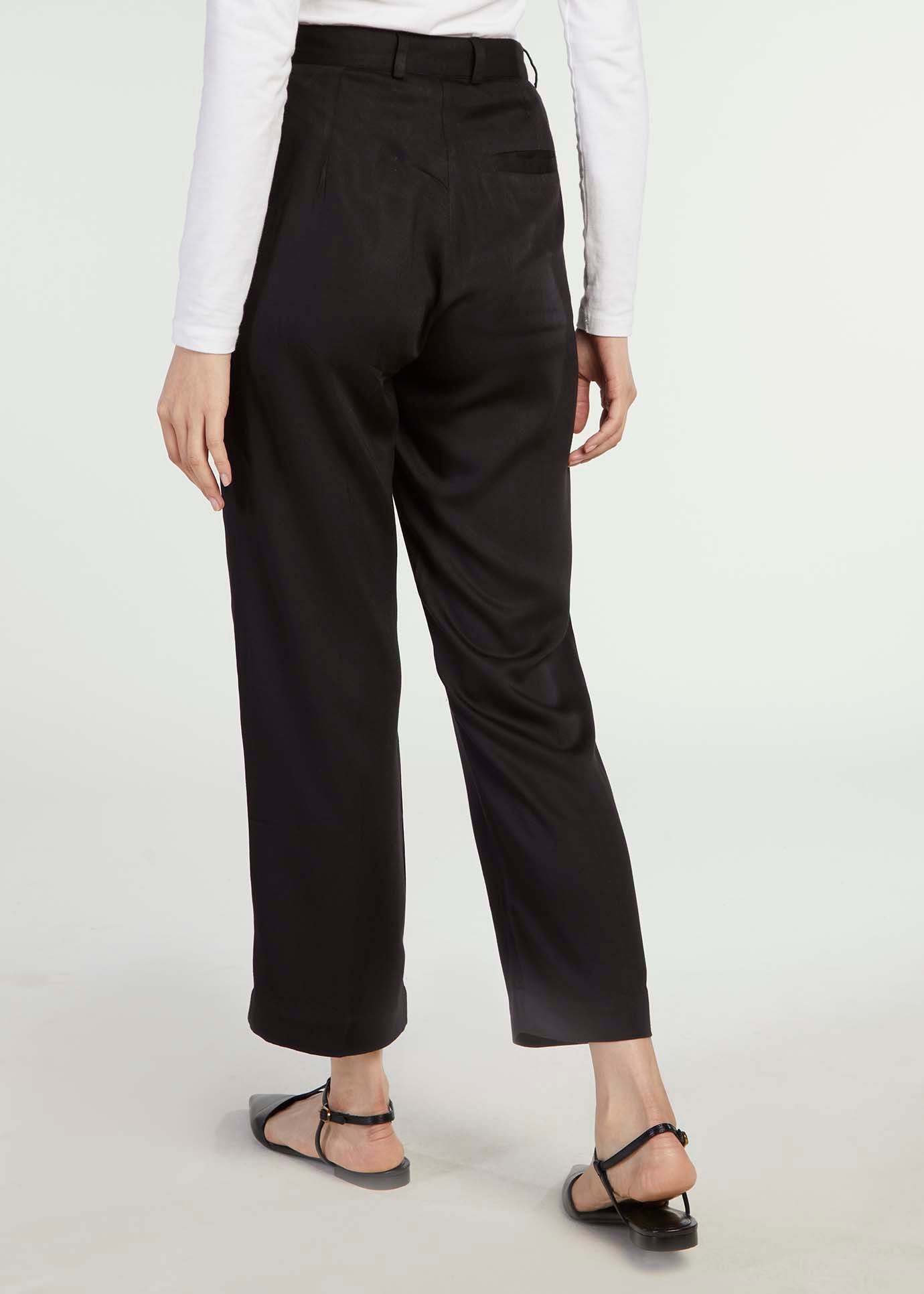 Wide Leg Trousers Black