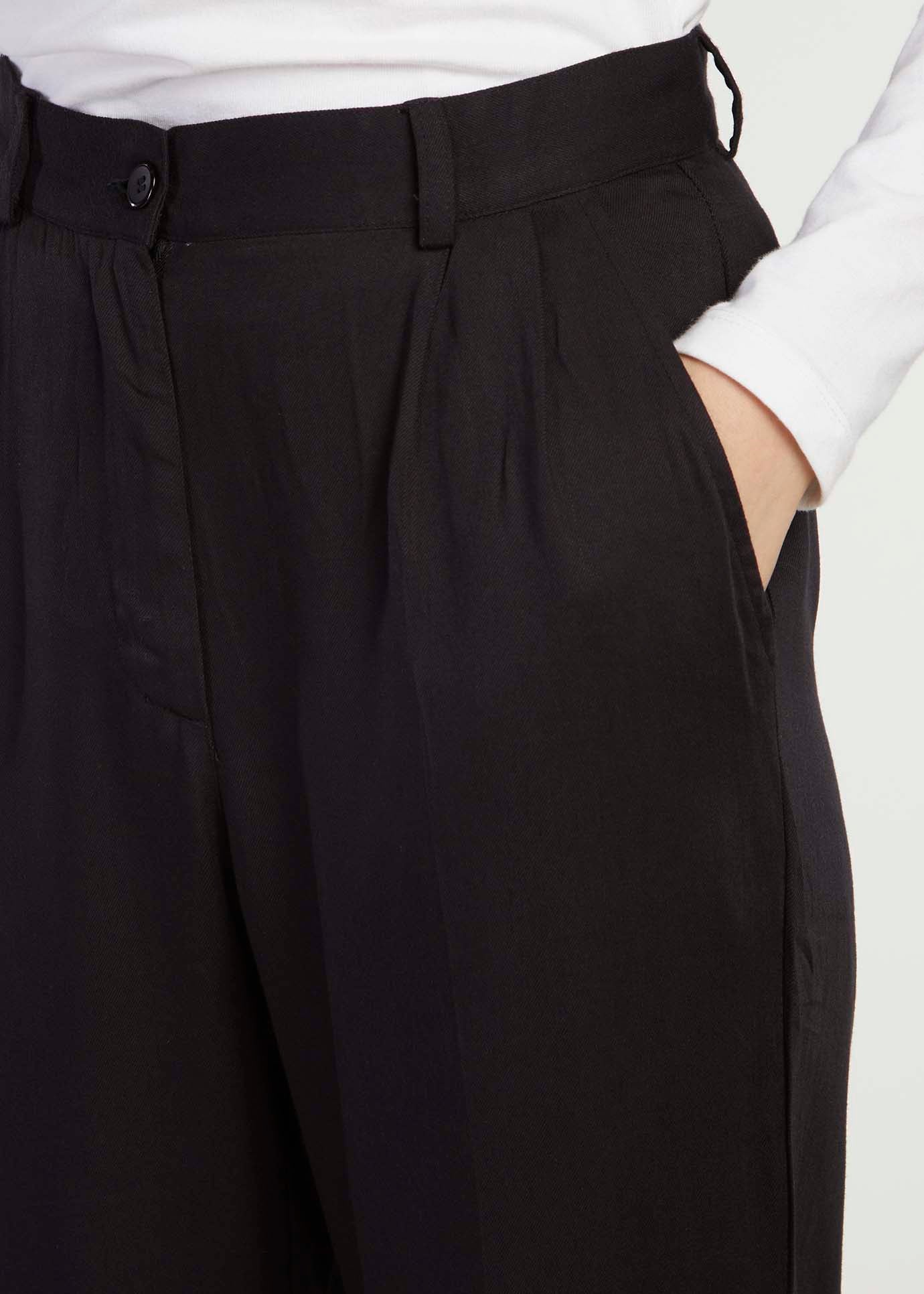 Wide Leg Trousers Black