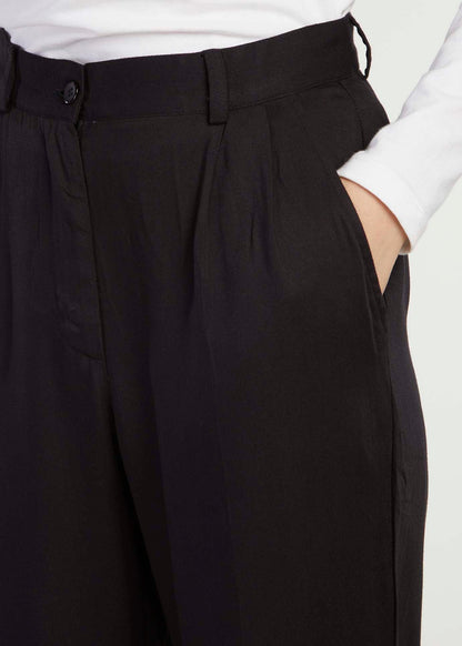 Wide Leg Trousers Black