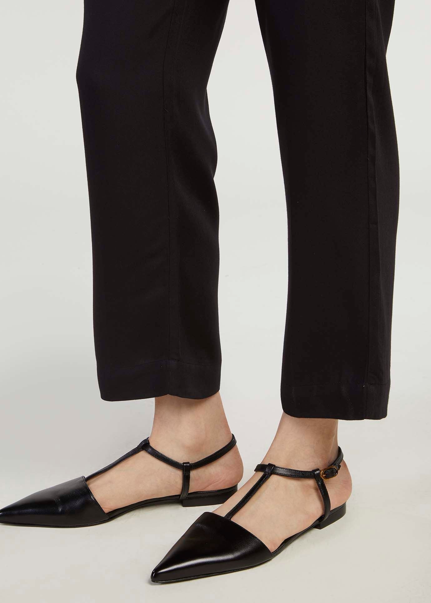 Wide Leg Trousers Black