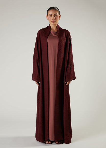 Textured Plum Kimono