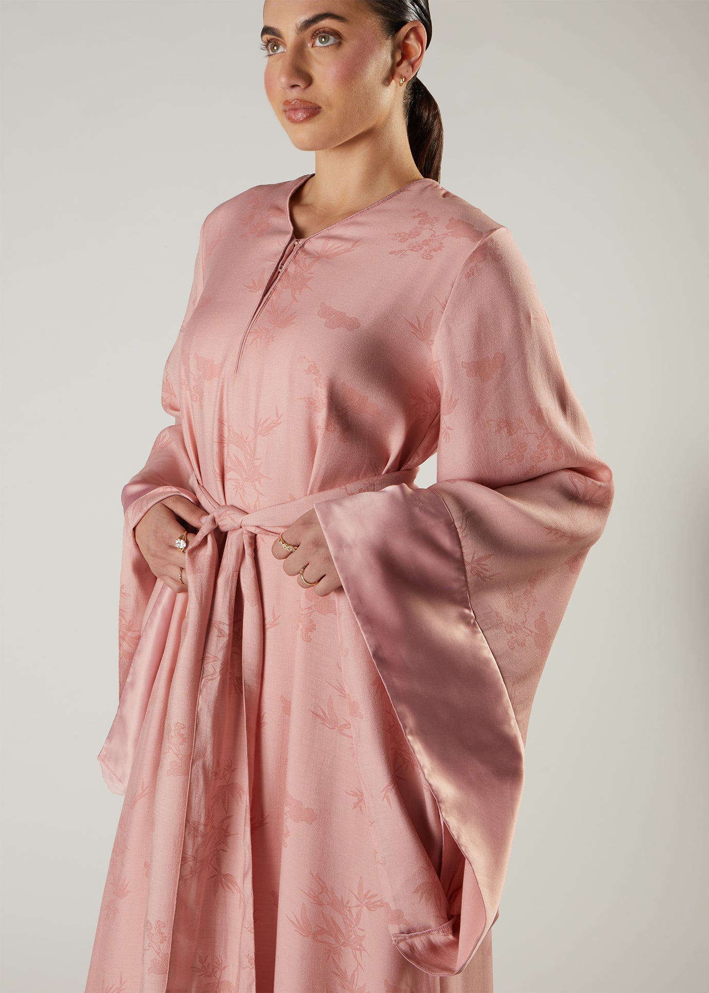 Pink Orient Abaya