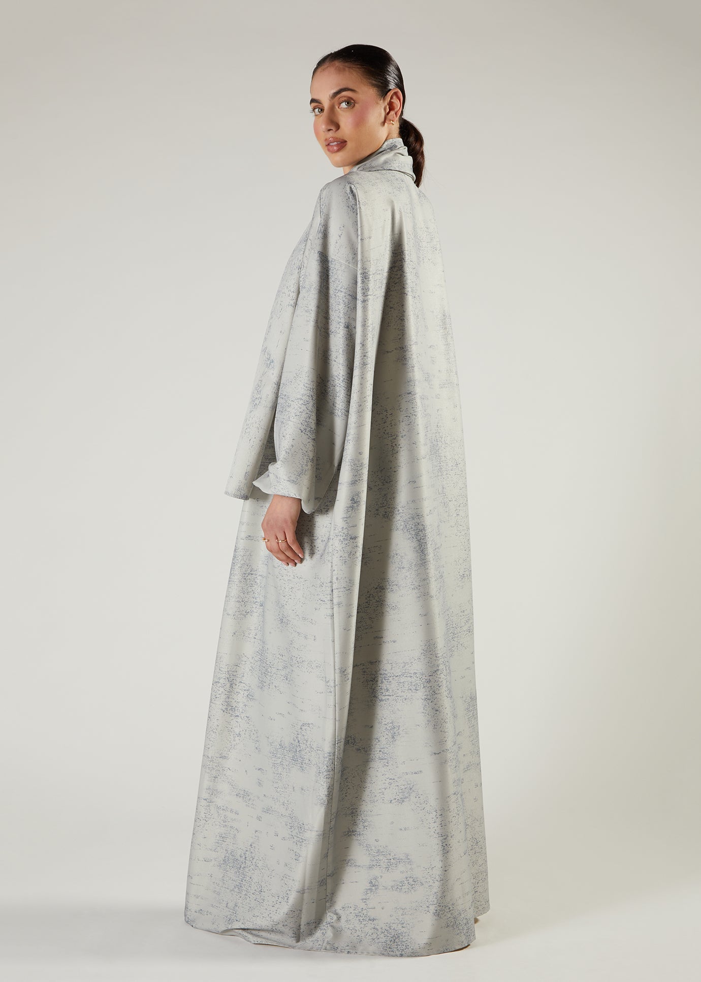 Speckled Grey Prayer Abaya
