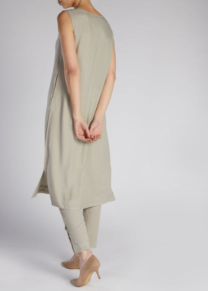 Slip Dress Light Grey