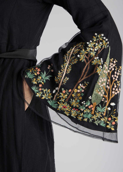 Miniature Garden Maxi Dress Black