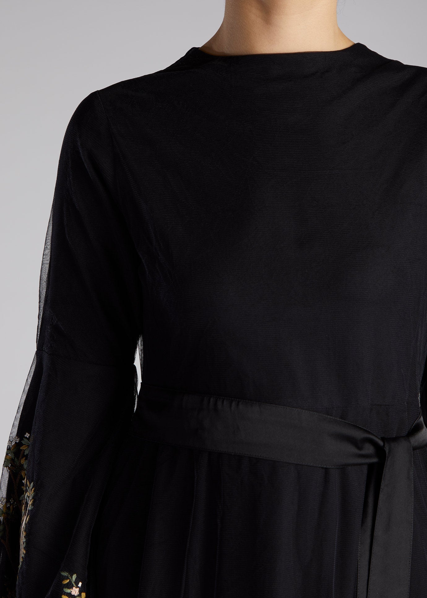Miniature Garden Maxi Dress Black