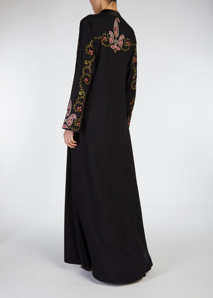 Pink Paisley Abaya
