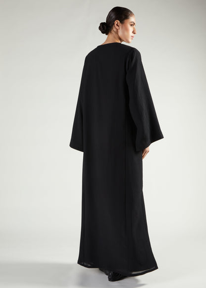 Side Slit Abaya Black - Final Sale