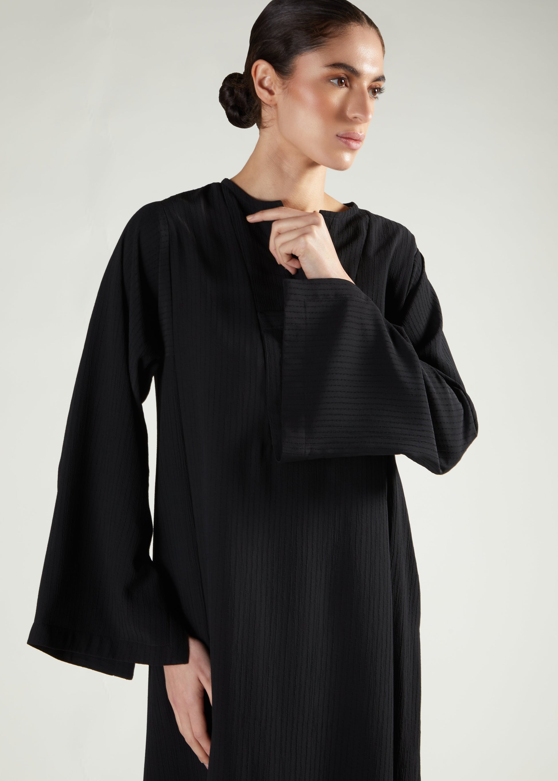 Side Slit Abaya Black - Final Sale