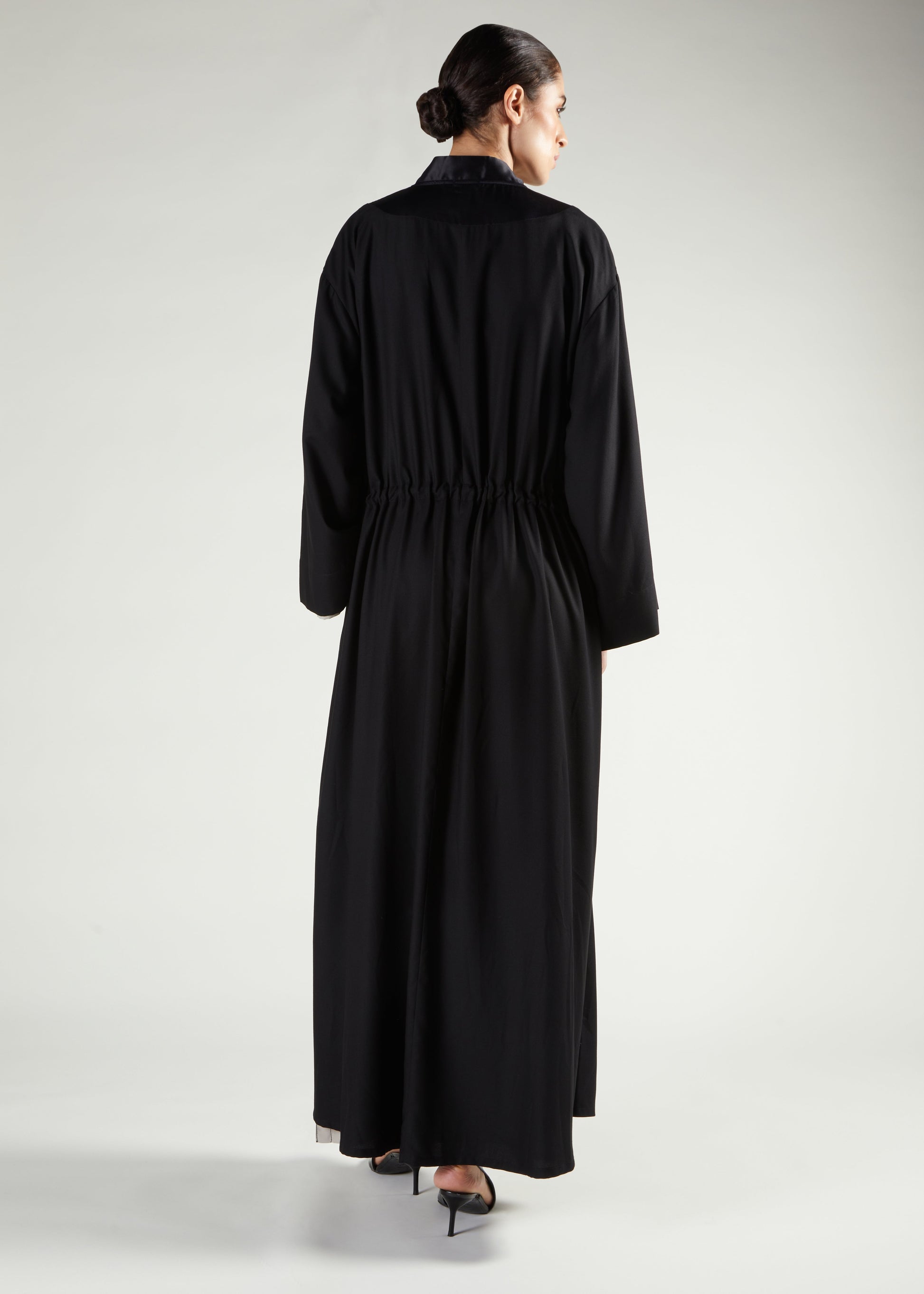 Satin Panel Kimono