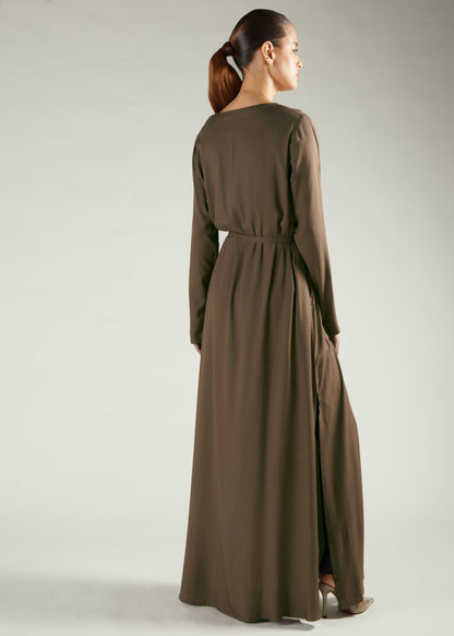 A Line Abaya Coffee