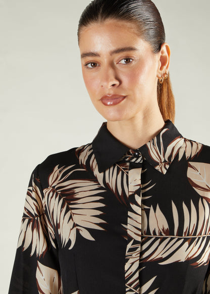 Leaf Print Maxi