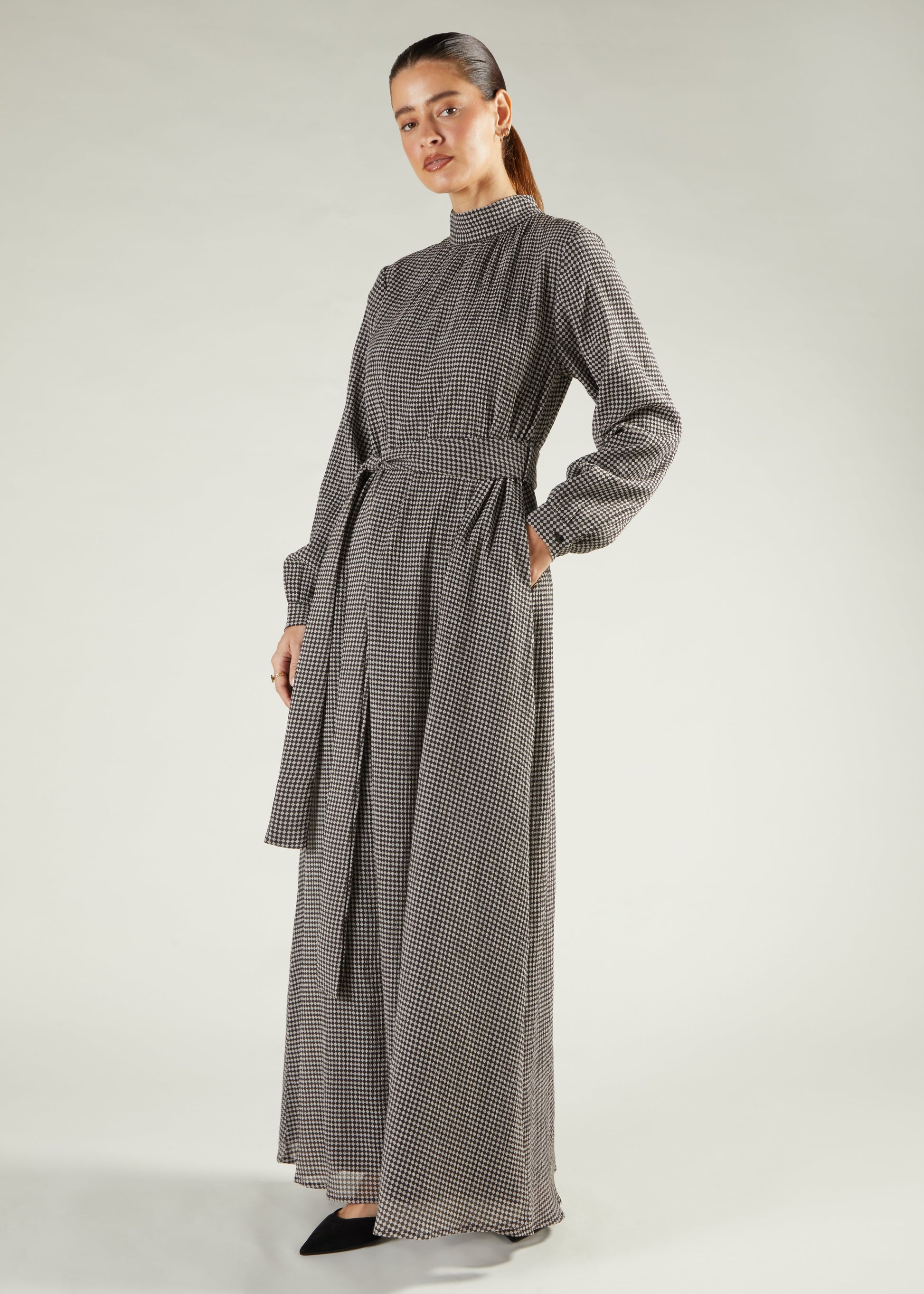 Argyle Maxi Dress