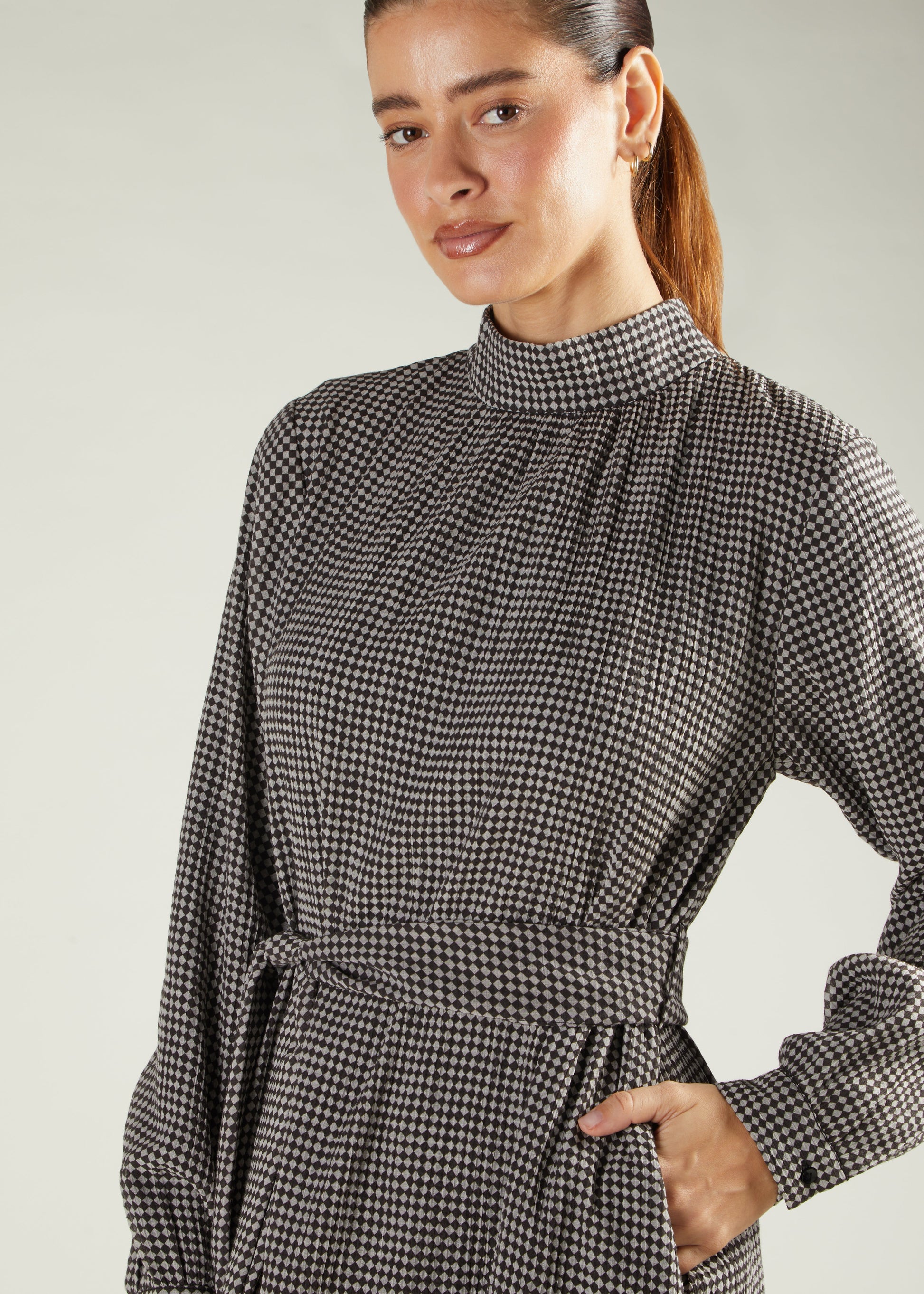 Argyle Maxi Dress
