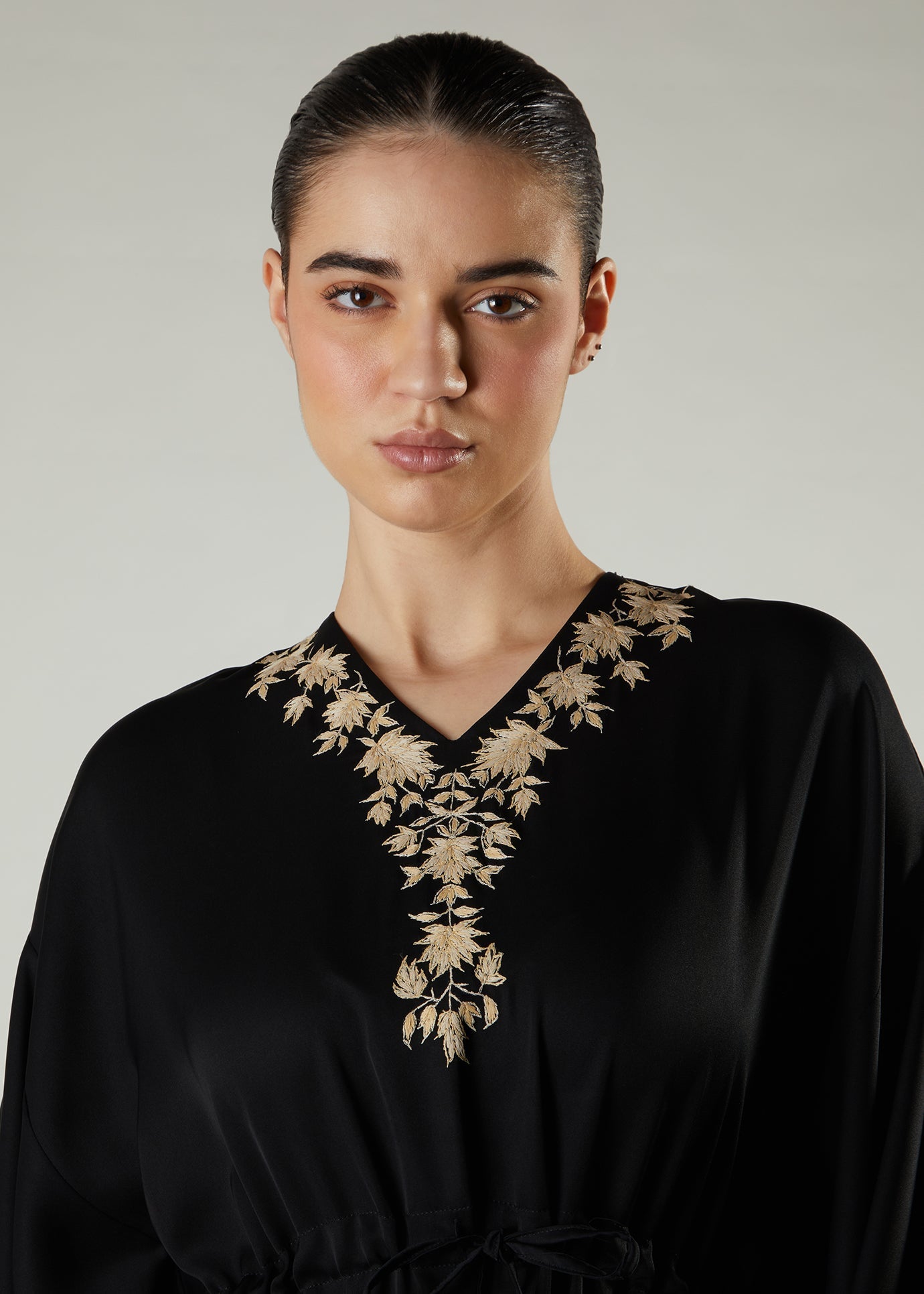 Cascade Kaftan Black