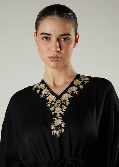 Cascade Kaftan Black
