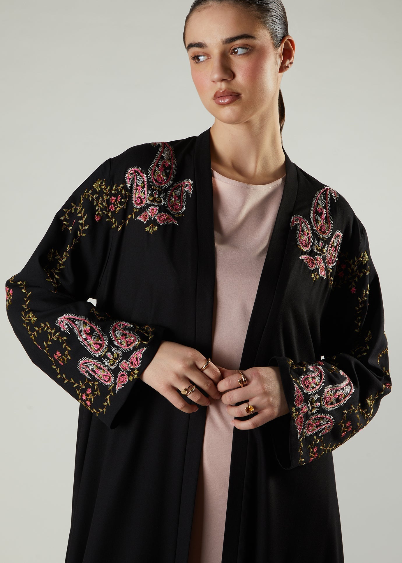 Pink Paisley Kimono