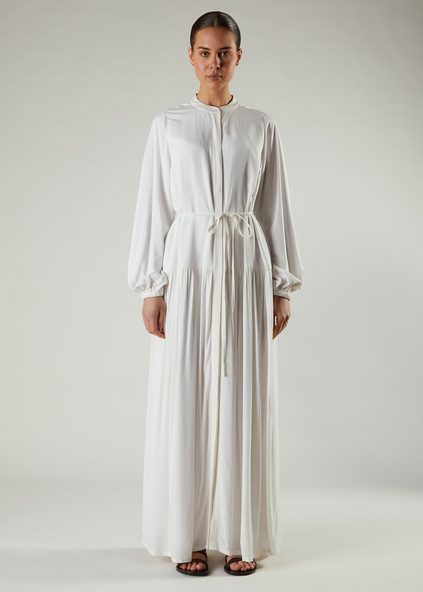 White Layered Maxi
