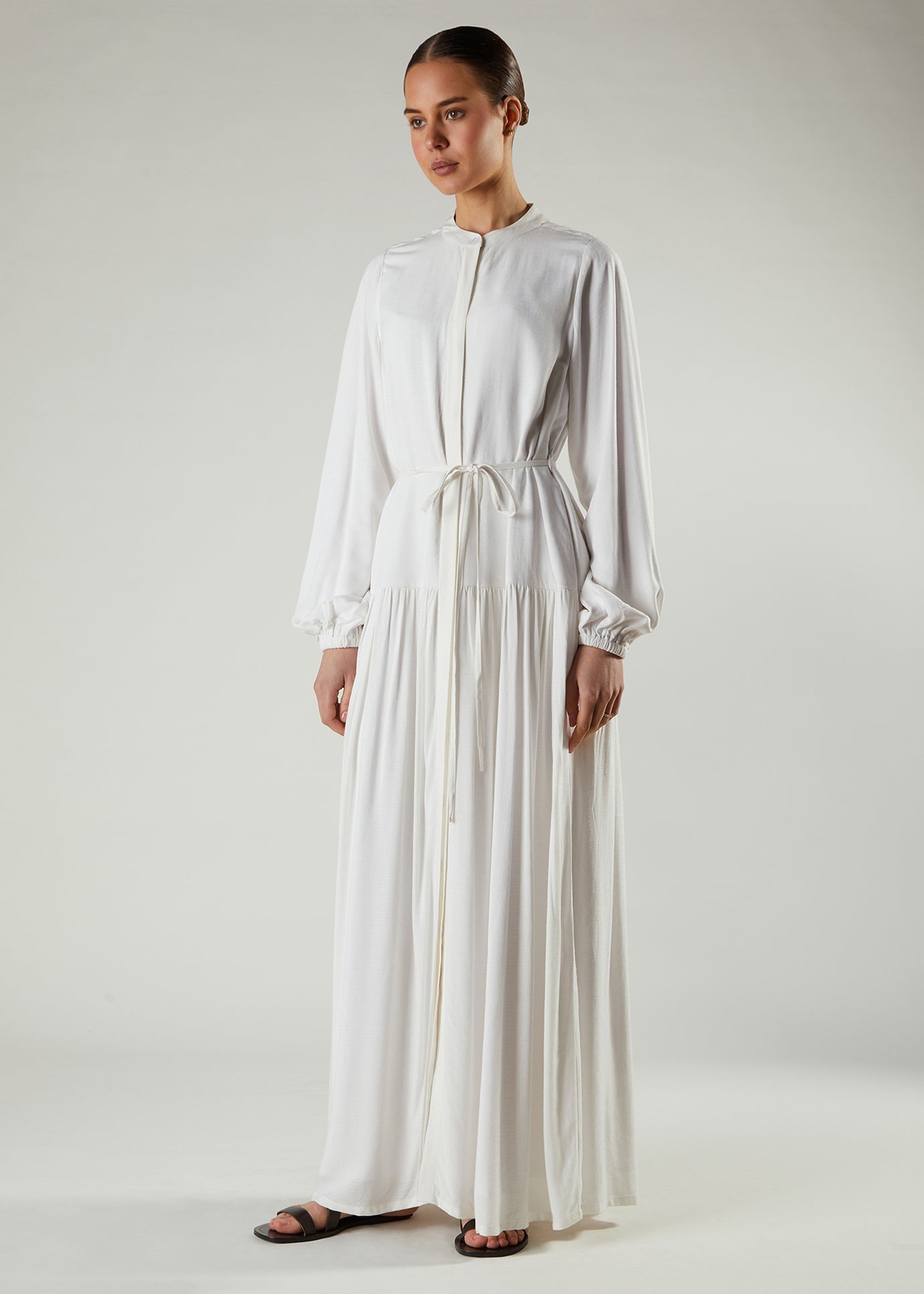 White Layered Maxi