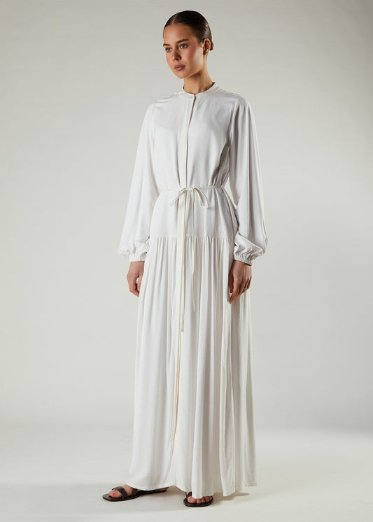 White Layered Maxi