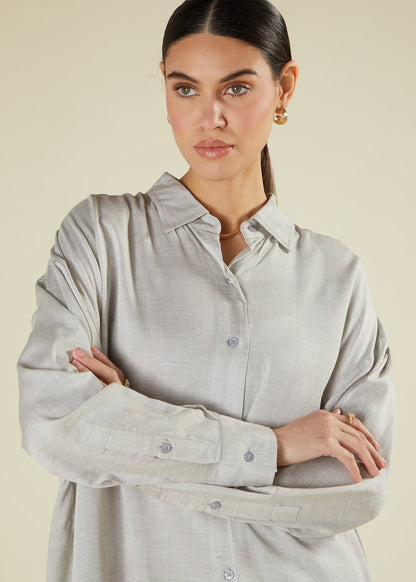 Cotton Co-Ord Set Grey