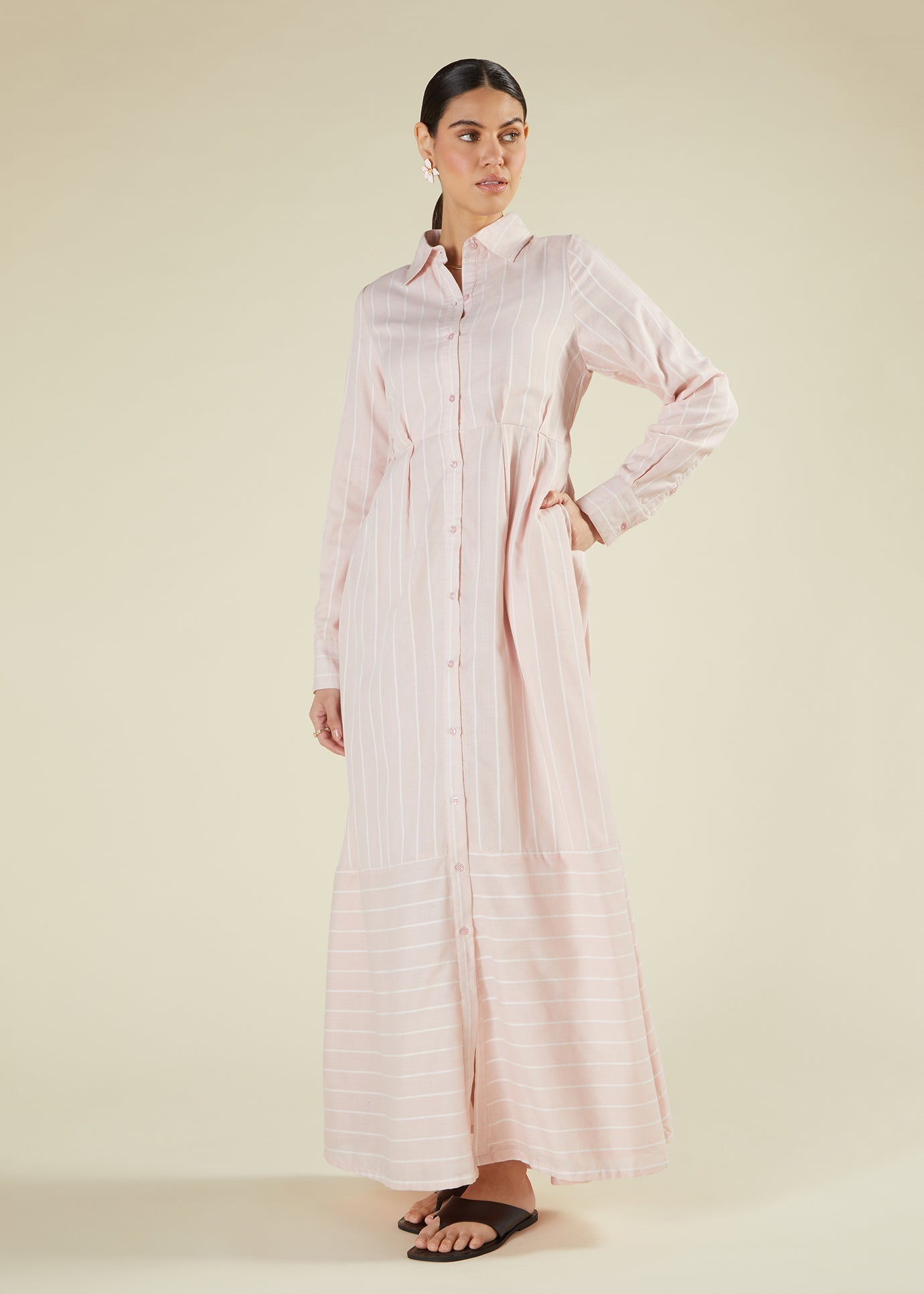 Pink Rock Shirted Maxi