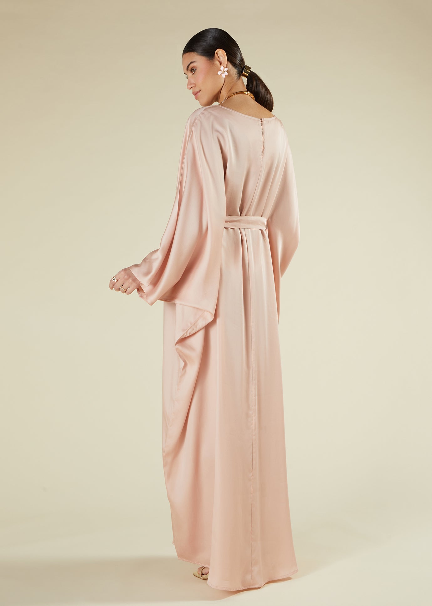 Blush Sateen Kaftan