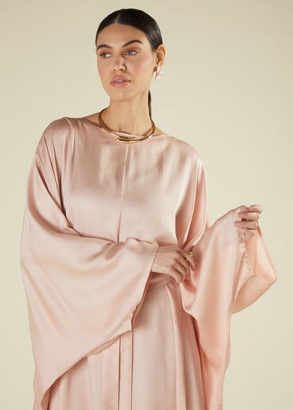 Blush Sateen Kaftan