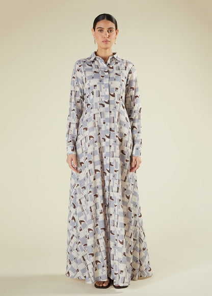 Blue Retro Maxi