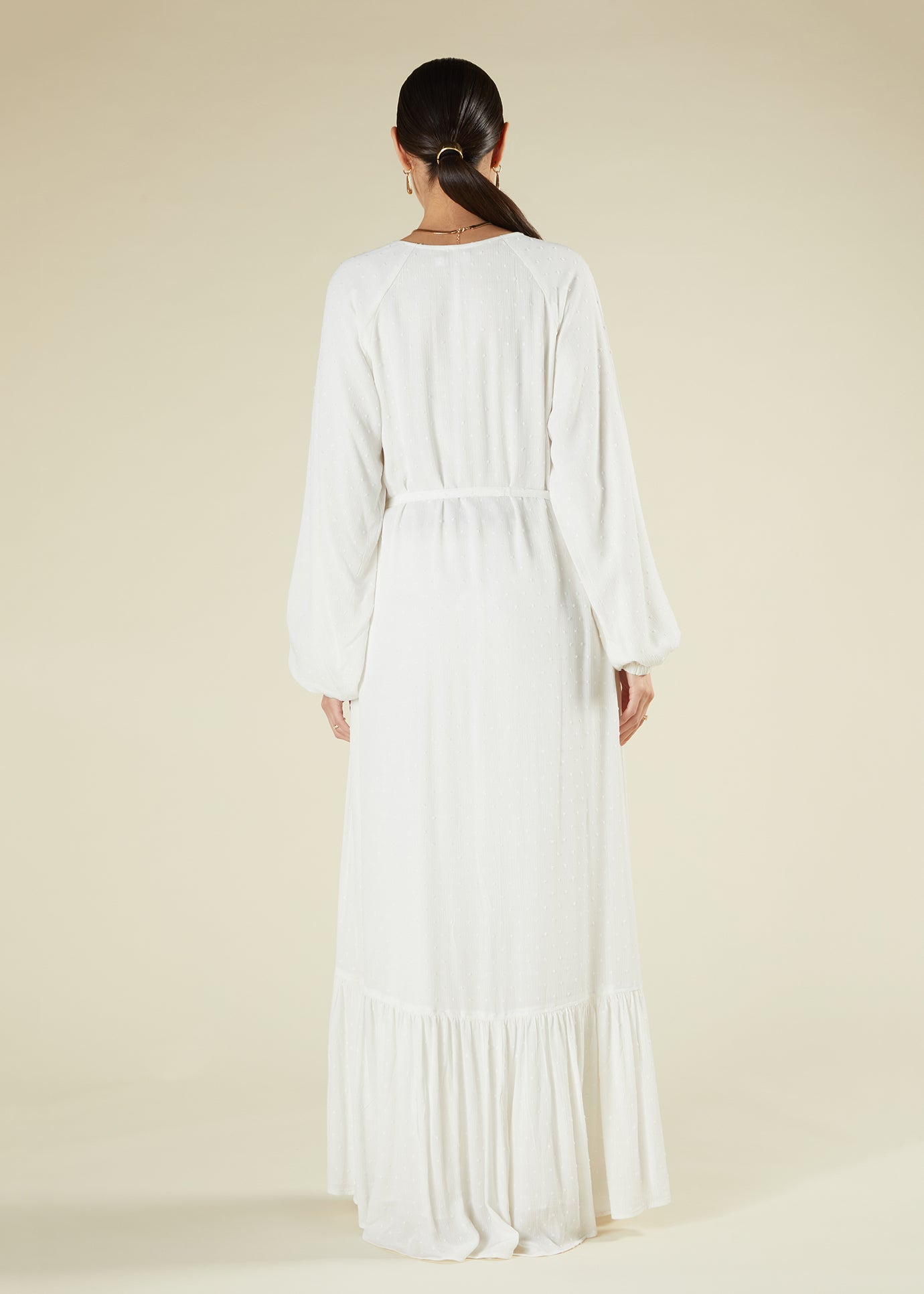 Textured White Maxi
