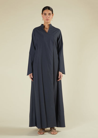 Self Print Wrap Abaya