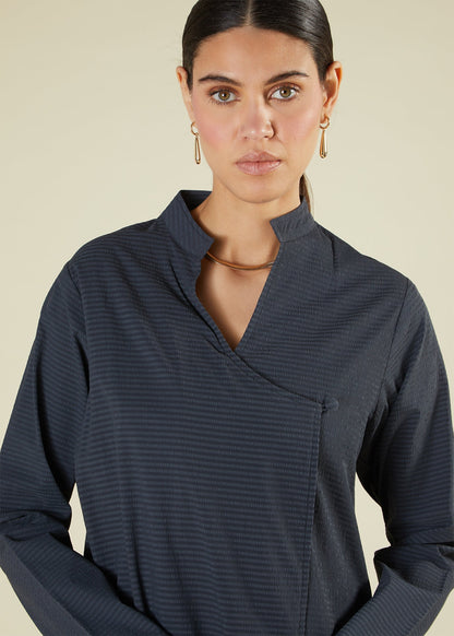 Self Print Wrap Abaya