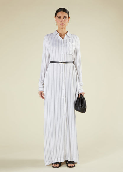 Long Cotton Shirt Dress