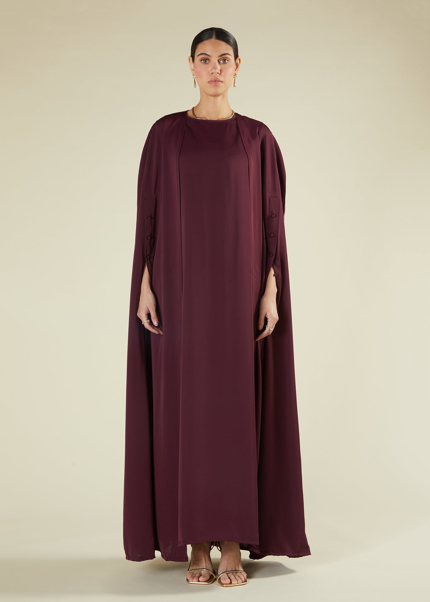 Lamia Open Kaftan Set