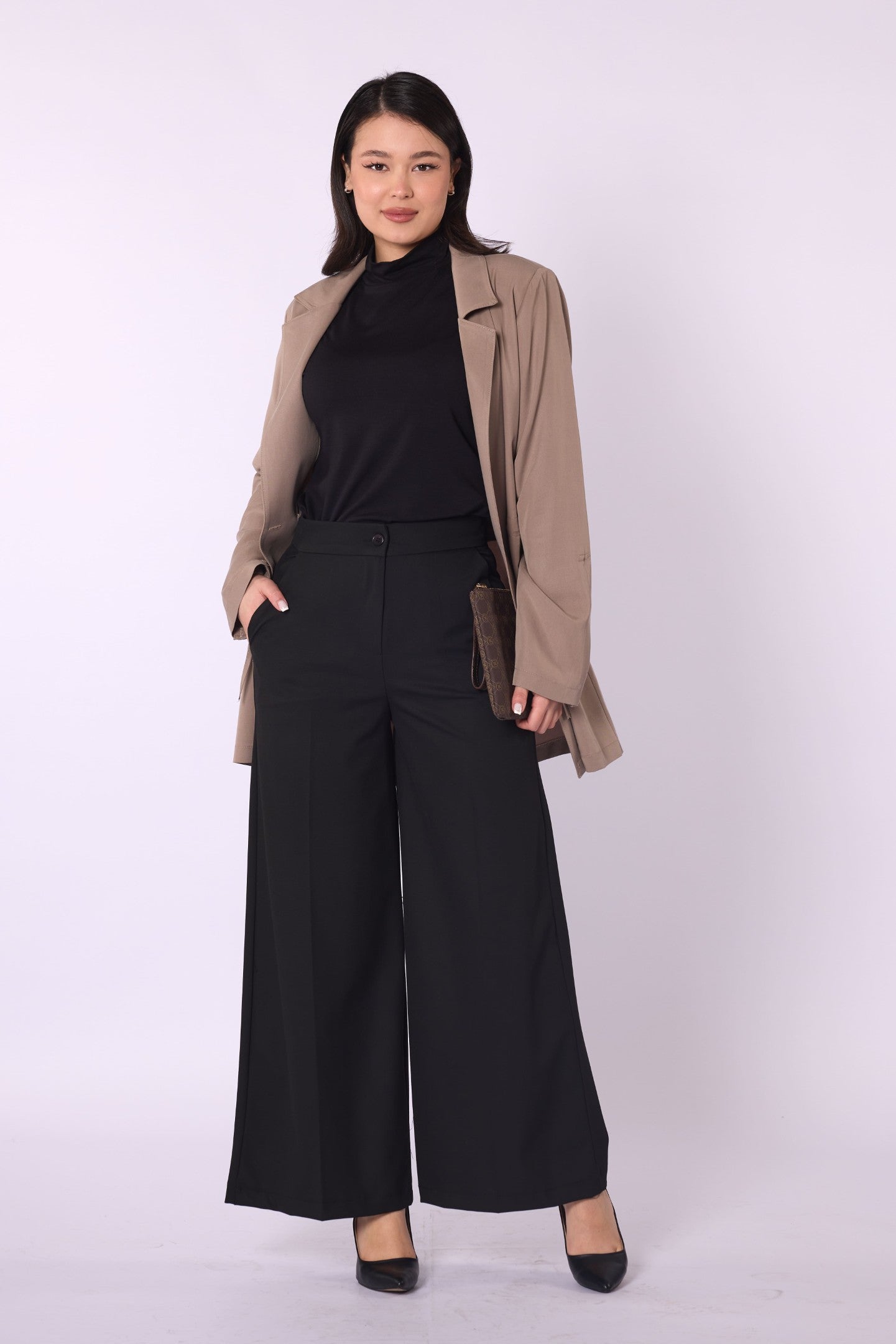 Wide Leg Pants With Pockets