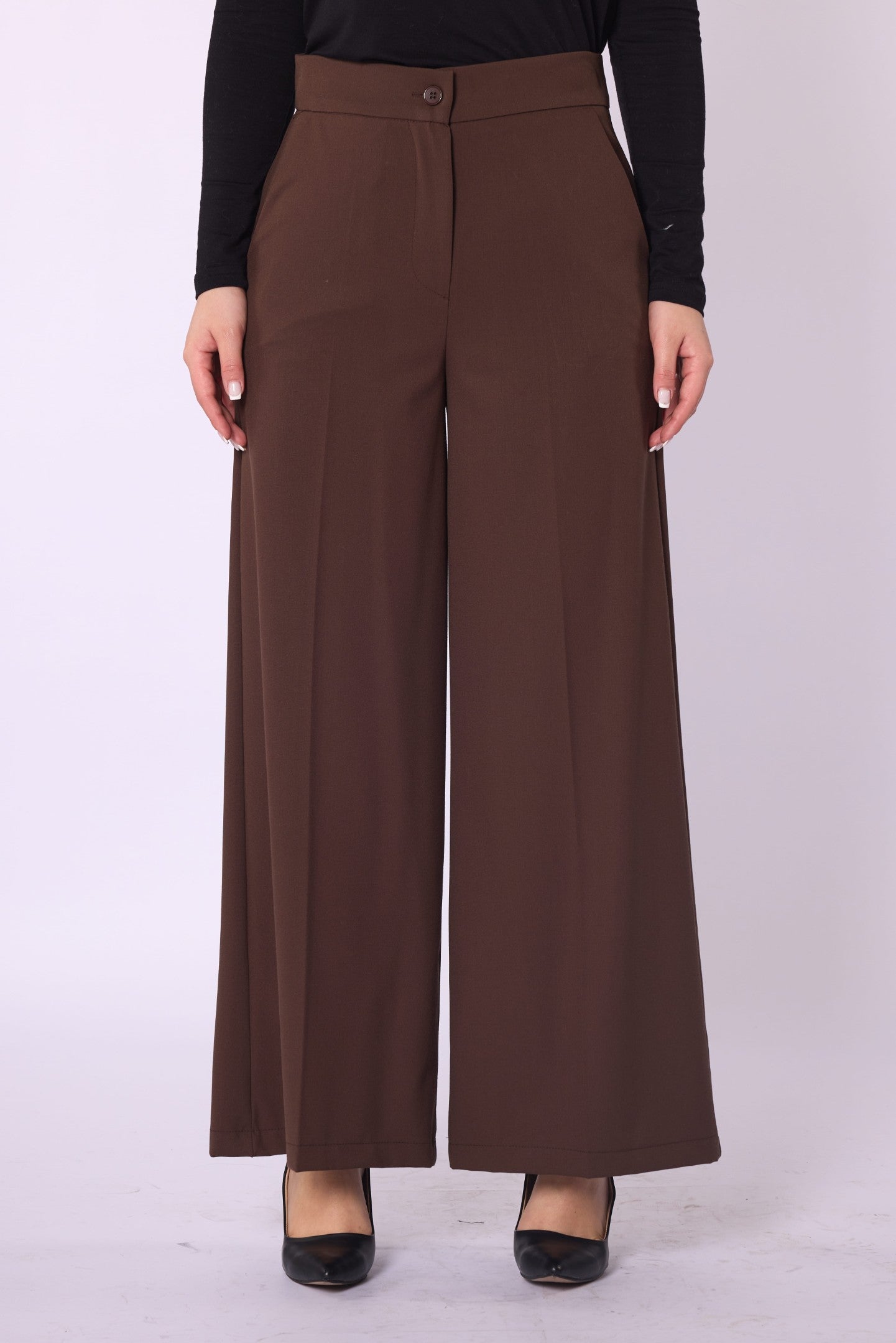 Wide Leg Pants With Pockets