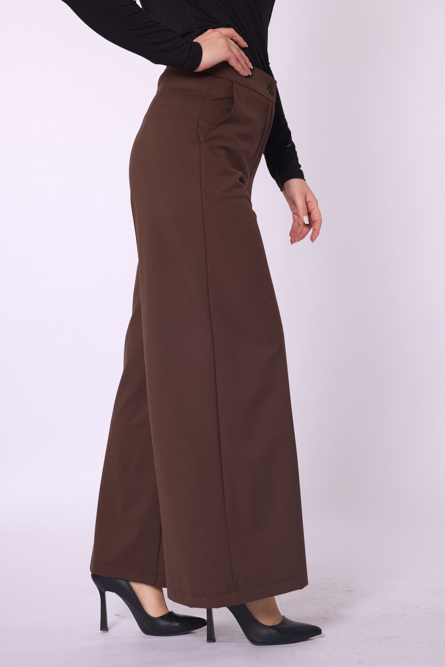 Wide Leg Pants With Pockets