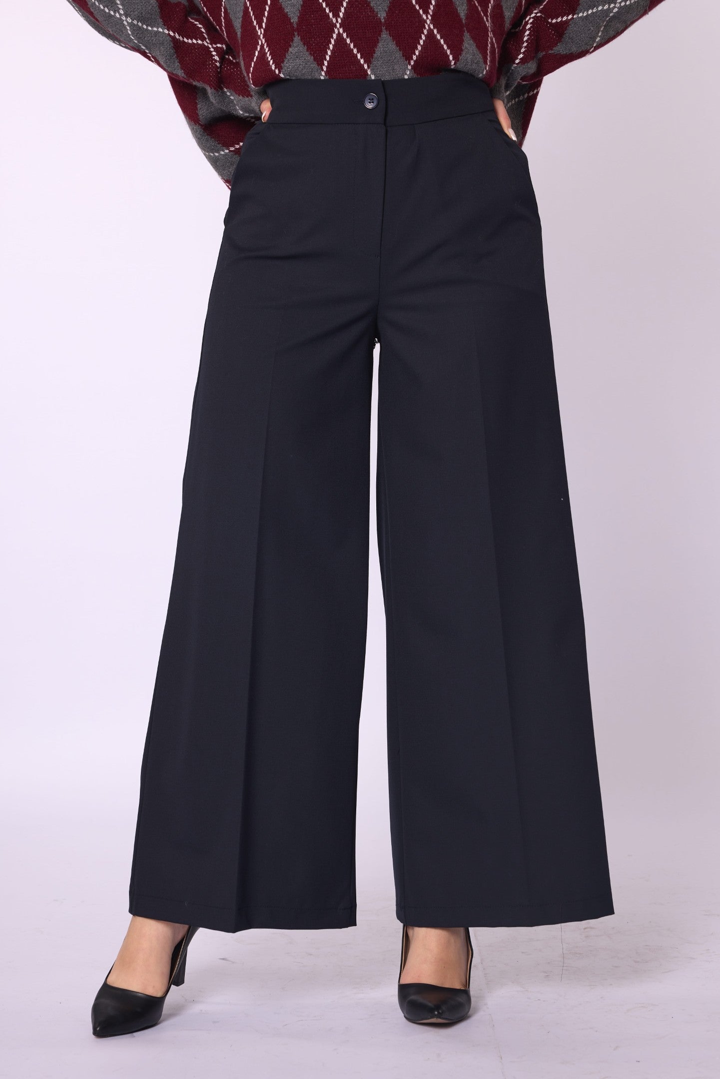 Wide Leg Pants With Pockets