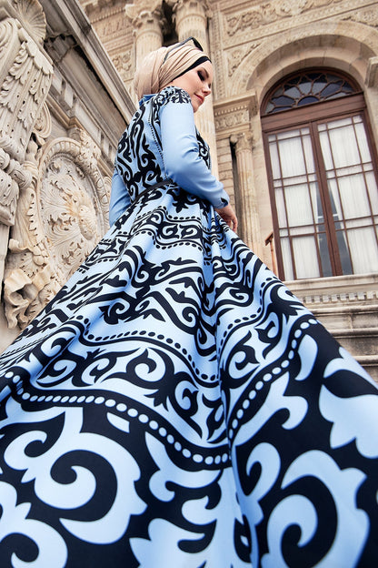 Aynoor Dress Blue